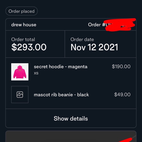 NWT Authentic DREW House Hoodie - Picture 7 of 7